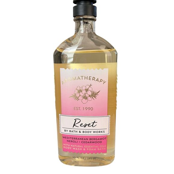 Bath & Body Works Reset Mediterranean Bergamot Neroli Cedarwood Body Wash 10 Oz - Picture 2 of 5